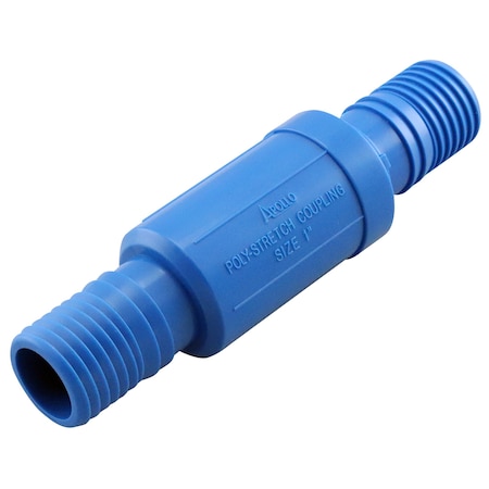 Apollo 1 in. Blue Twister Polypropylene Telescoping Poly Pipe Repair Insert Coupling ABTSLC1